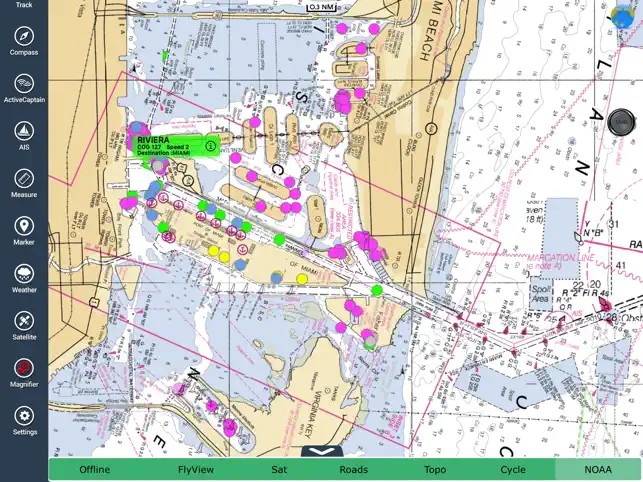 Imagem 3 AIS Maps: Marine & Lake charts iphone