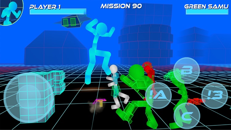 Stickman Neon Street Fighting