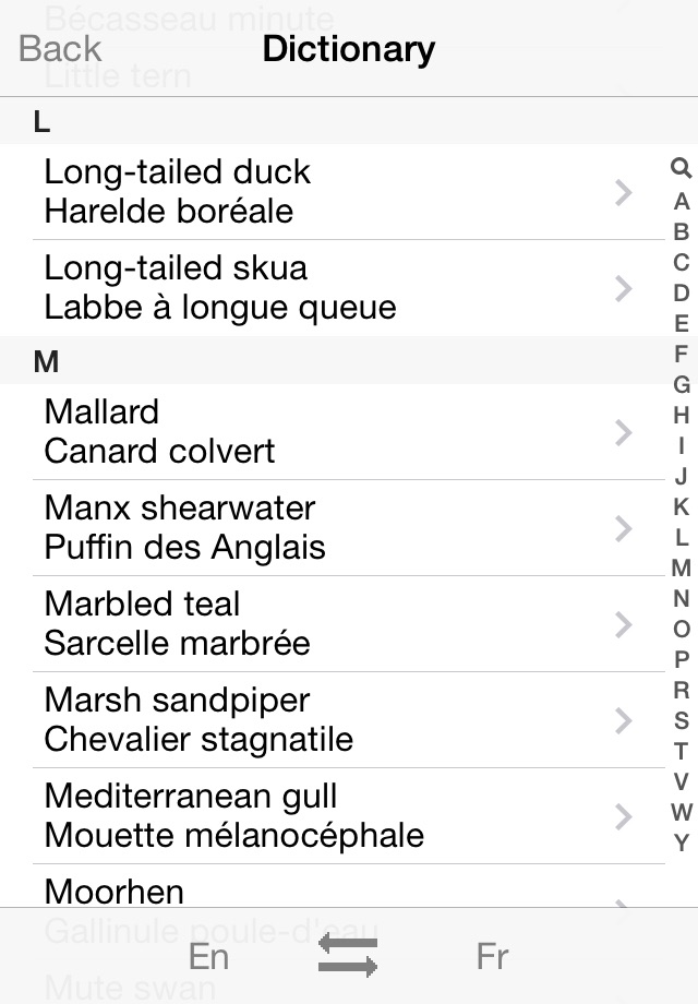 European Birds Names Lite screenshot 3