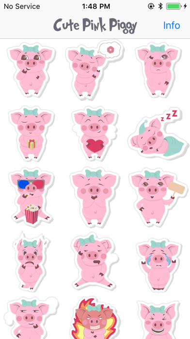 How to cancel & delete Pink Piggy Animated Stickers from iphone & ipad 2