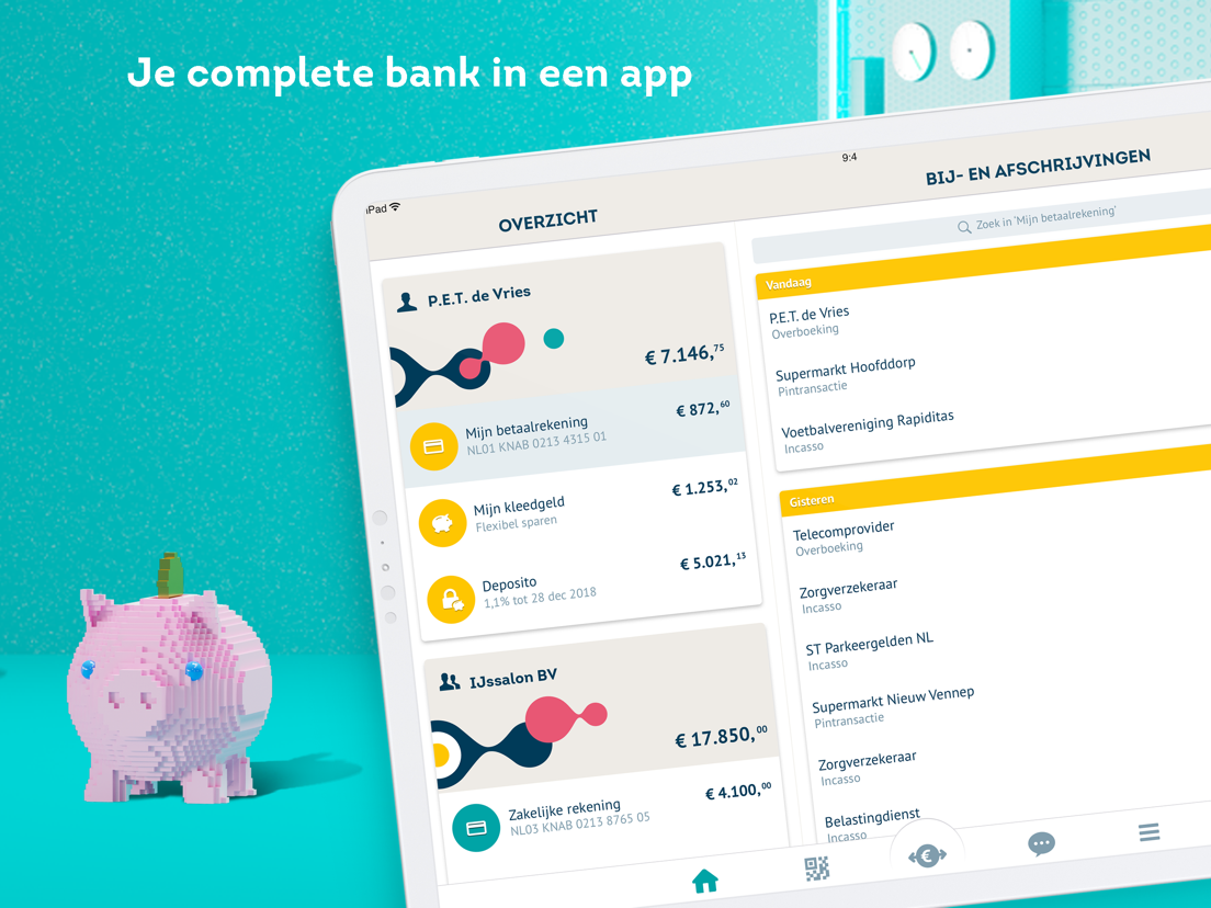 Knab Bankieren App voor iPhone, iPad en iPod touch AppWereld Knab Bankieren App voor iPhone, iPad en iPod touch AppWereld