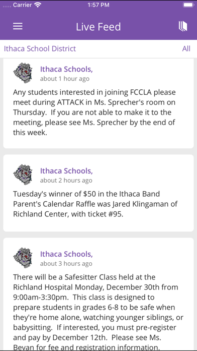 Ithaca School District, WI screenshot 3