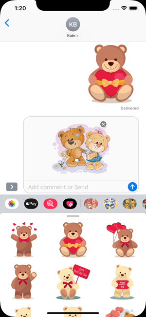 Cute bears Stickers(圖3)-速報App