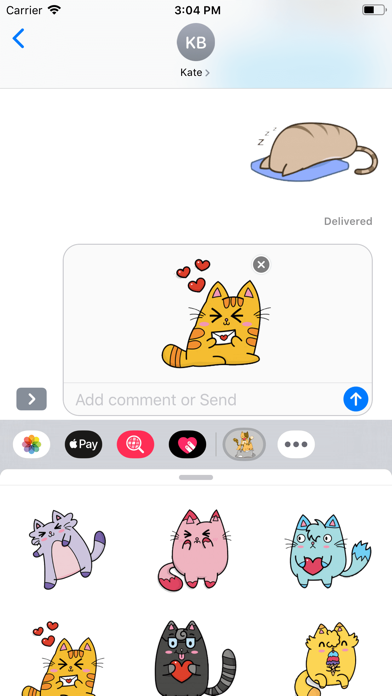 Naughty Cat Stickers screenshot 3