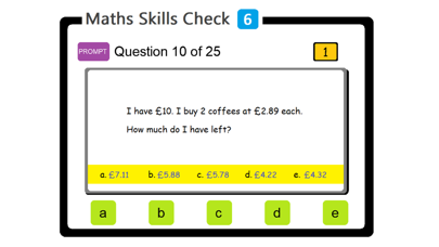 PAM Maths Skills Check 3 screenshot 3