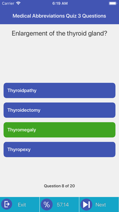 Medical Abbreviations Quiz screenshot 3