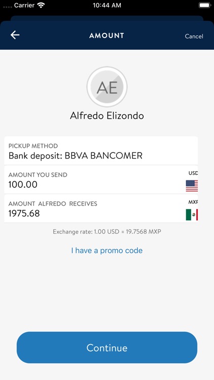 BBVA Transfer Services screenshot-3