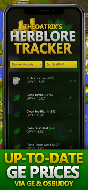 Herblore Tracker for OSRS