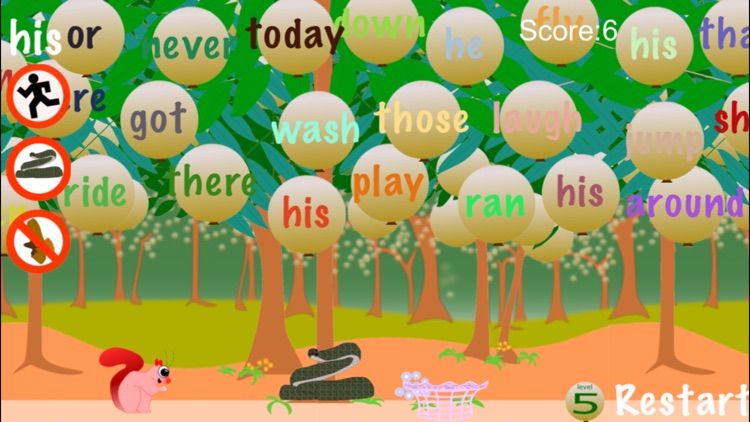 Squirrel Sight Words screenshot-0