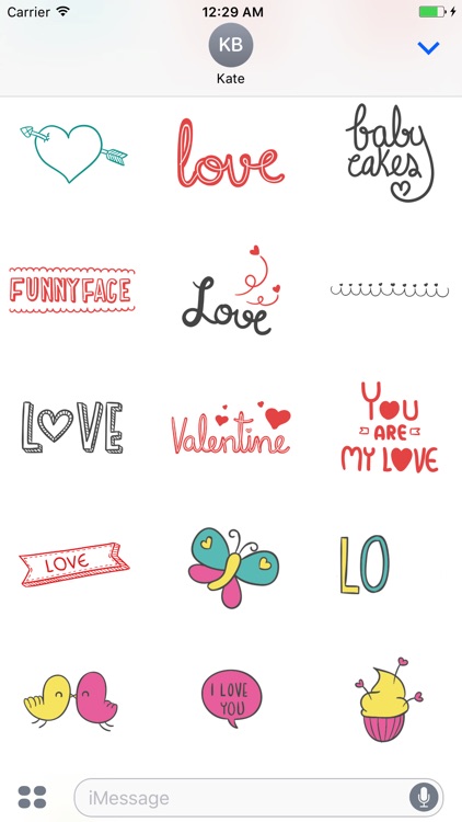 LOVe Scribble Stickers