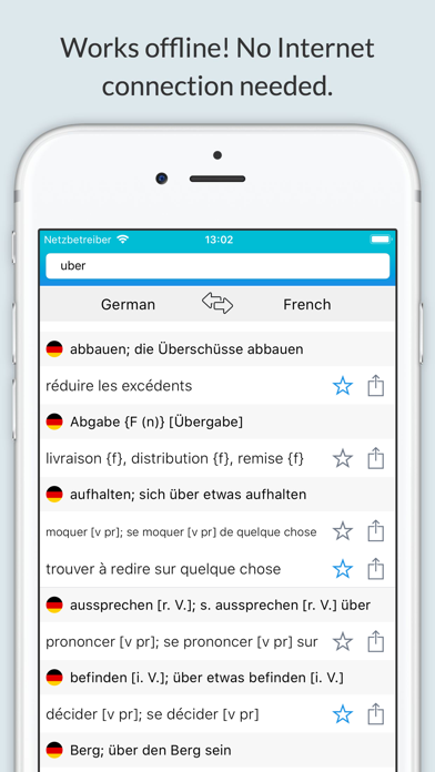 How to cancel & delete Dictionary: German-French from iphone & ipad 1