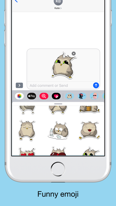 Owl emoji - Funny stickers screenshot 3