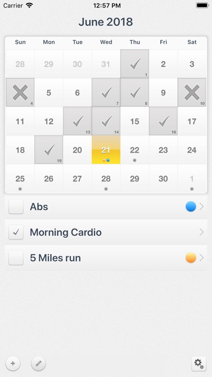 Workout Calendar - Motivation
