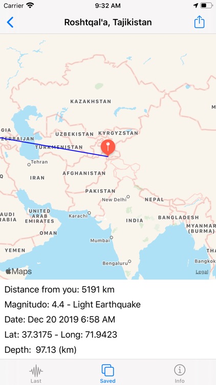 Earthquake List screenshot-4