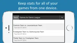 Game screenshot Scorebook for Sports Leagues apk