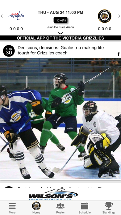 Victoria Grizzlies screenshot 2