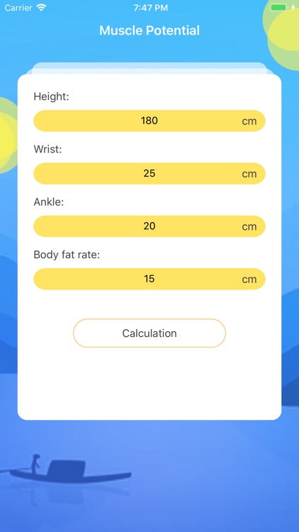 Muscle Potential-Calculation