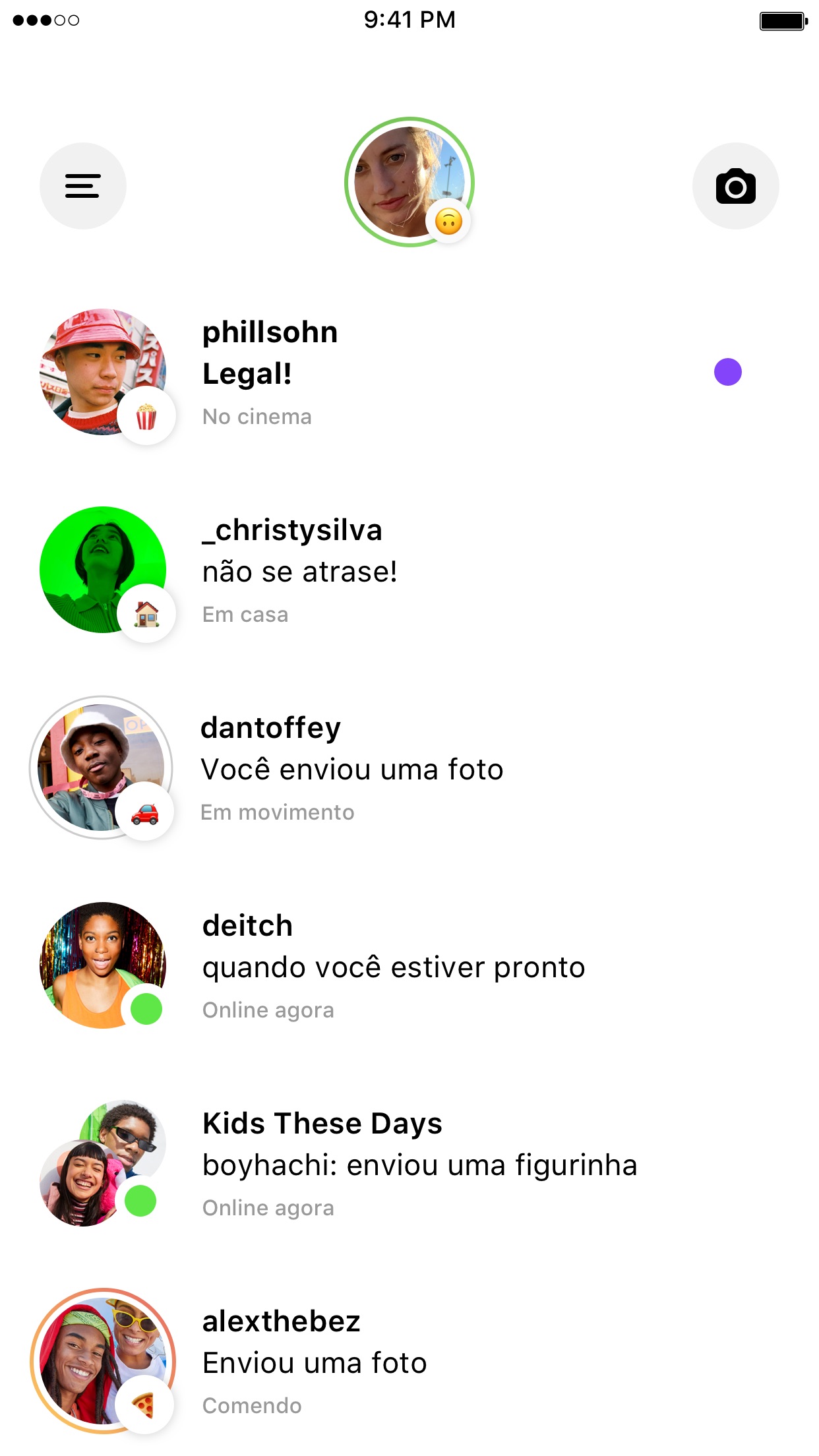 Screenshot do app Threads do Instagram