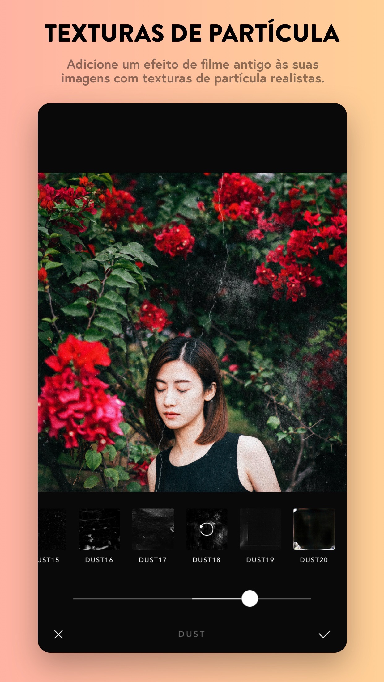 Screenshot do app Afterlight — Editor de Fotos