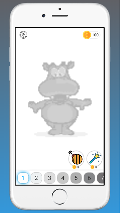 Hippo Art - Drawing by Number screenshot 2