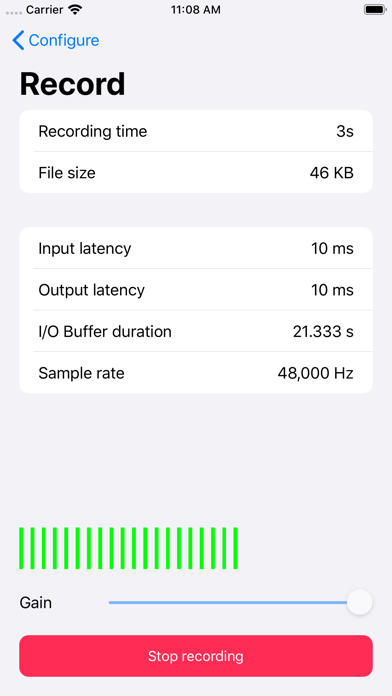 Screenshot #2 pour Recorder - advanced audio