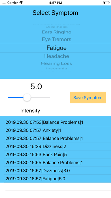 Chiari Symptom Tracker screenshot 3