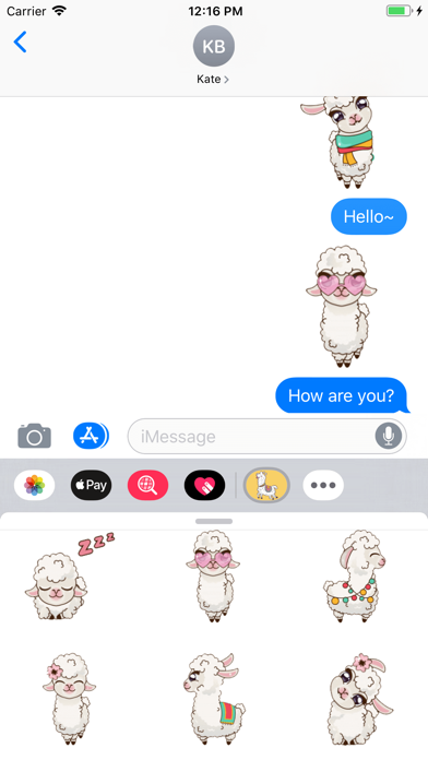 Baby Alpaca Stickers screenshot 2