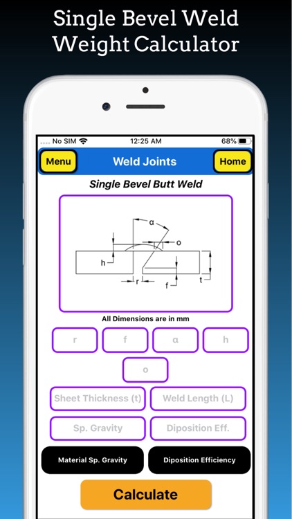 Welding Weight Calculator