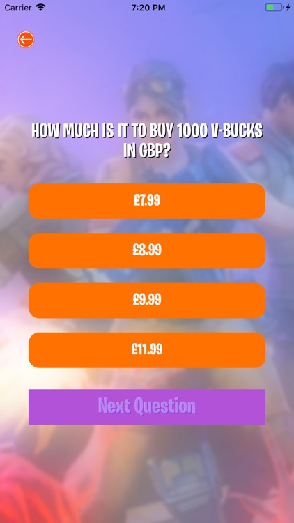 Vbucks Quiz for Fortnite