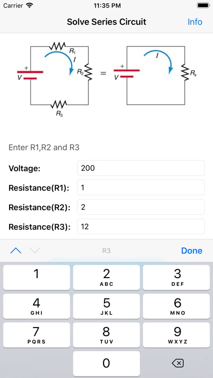 Solve Series Circuit