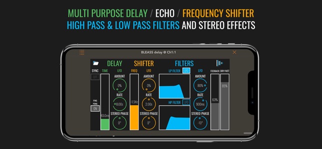 BLEASS delay AUv3 Audio Plugin