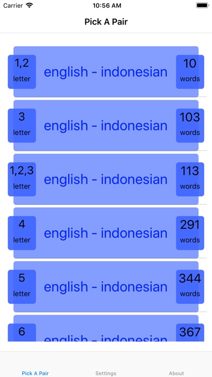 PickAPair Indonesian - English