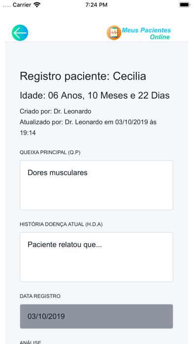 Meus Pacientes Online screenshot 4
