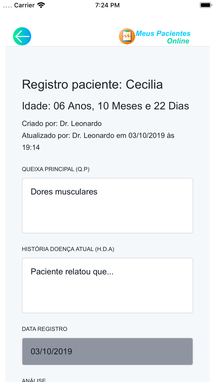 Meus Pacientes Online