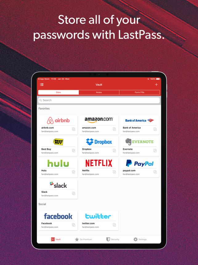 ‎LastPass Passwort-Manager Screenshot