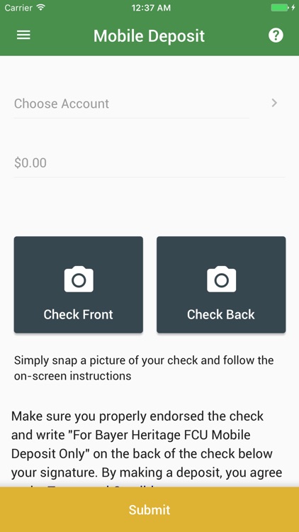 Bayer Heritage FCU Mobile screenshot-4