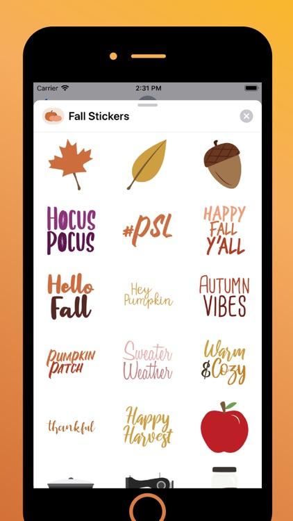 Fall Stickers