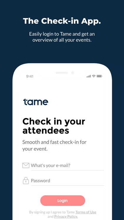 Tame Check-in App