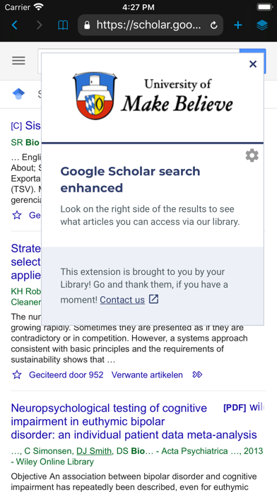 Academic Browser screenshot 2