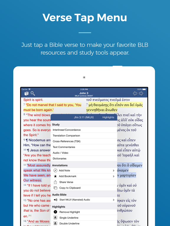Blue Letter Bible screenshot