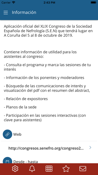 Congreso senefro19 screenshot 2