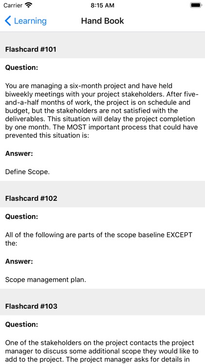 PMP Exam Prep Notes&Quizzes screenshot-6