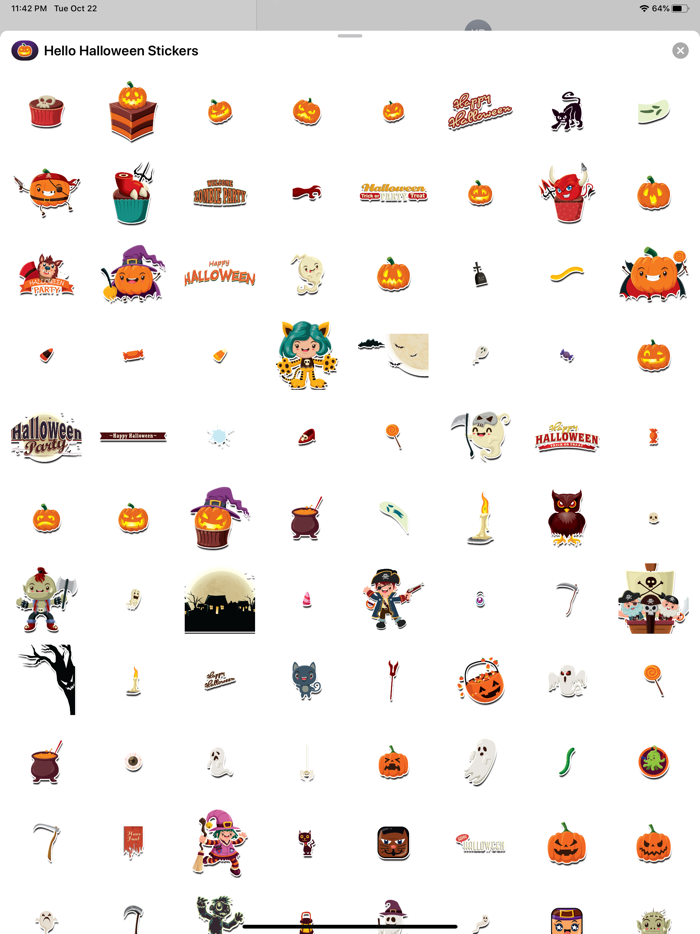Hello Halloween Stickers
