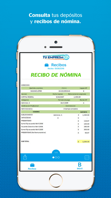 Mi nómina Bancomer screenshot 2
