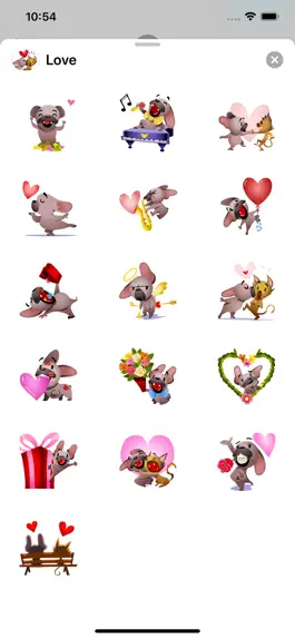 Game screenshot Animated Love Messenger Pack apk