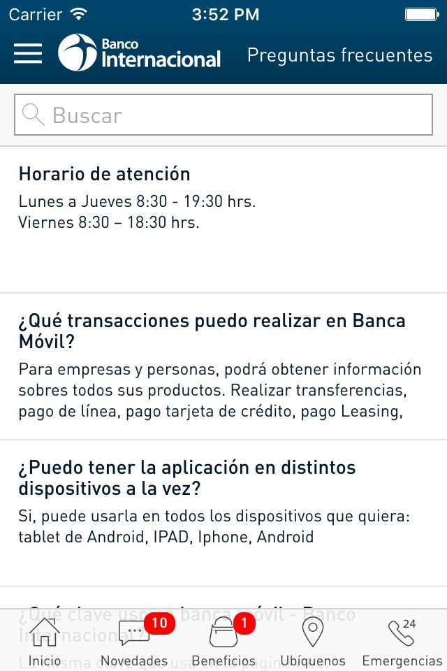 Banca Móvil-Bco. Internacional screenshot 4