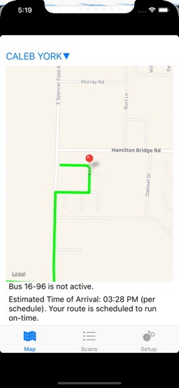 Versatrans My Stop app screenshot