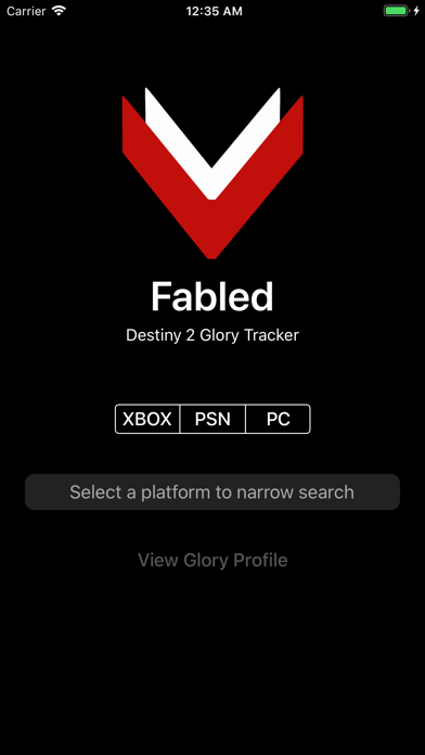 Fabled - Destiny Glory Tracker screenshot 2