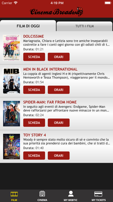 How to cancel & delete Webtic Broadway Cinema from iphone & ipad 1