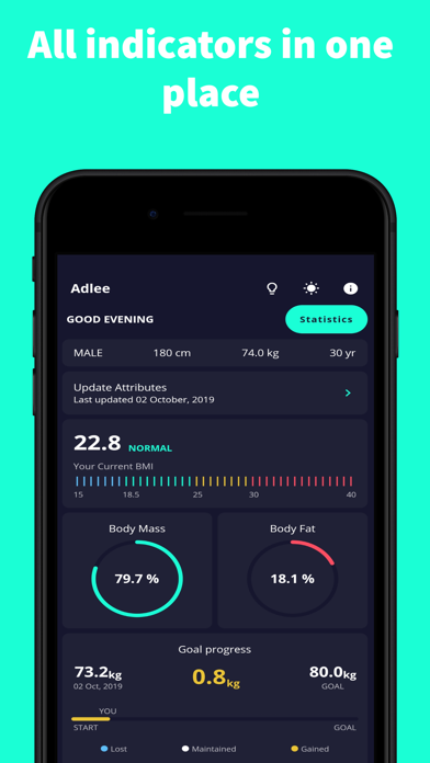 Adlee - BMI Weight Tracker screenshot 4
